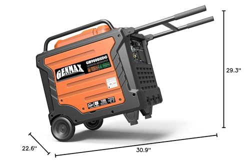 Genmax GM9000IEDC Portable Generator, 9000W Super Quietdual Fuel Portable Engine thumb #7
