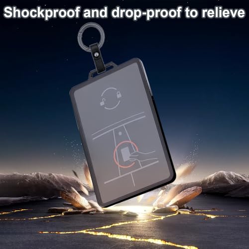 Key Holder for Tesla - Transparent Soft Full Protection Card Case Cover for Model Y/3/S/X, Tesla Key Card Holder Keychain Accessories, Key Card Protective Case Cover2