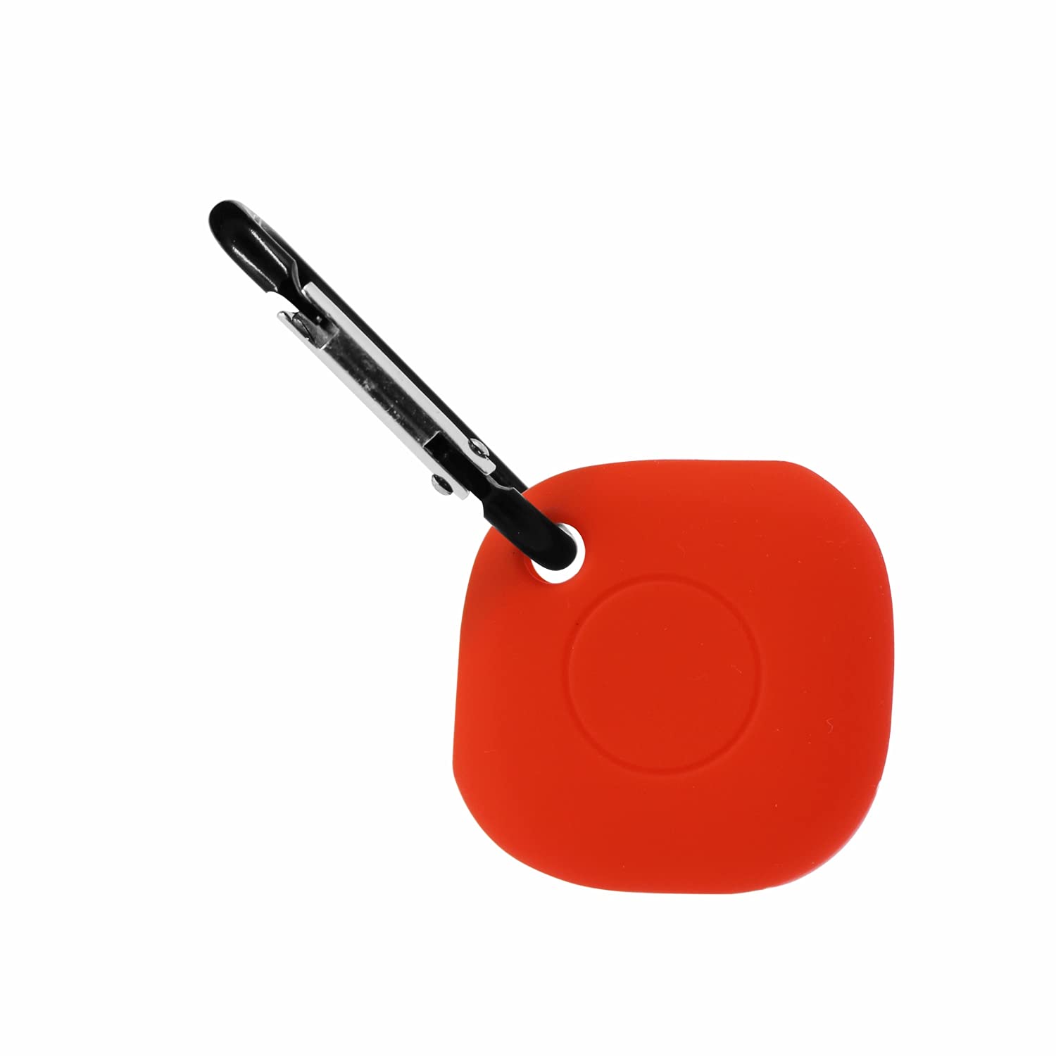 Brain Freezer Silicone Shockproof Anti-Fall Dust Proof Bluetooth Tracker Key Ring Holder Protective Smart tag Case Cover Compatible with Samsung Galaxy SmartTag 2021 Red (SmartTags not Included)-image-35