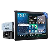 [10インチ QLED] ATOTOZONE AI Android カーナビ 8G+128G、1DIN &2DIN フローティング ディスプレイ、オーディオ一体型ナビ、無線 CarPlay & Android Auto、SIM対応 4G LTE、FLAC・7.1.2chオーディオ・36バンドEQ対応、HDMI入力・ハイボルトRCA出力、2Bluetooth & 2Wi-Fi、 X10G110E