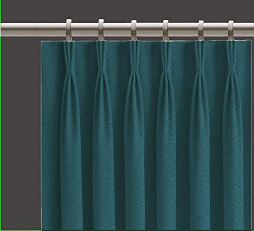 Image of Polyester Both Sided Room Darkening Blackout Pinch Pleat Curtains 2 Panels