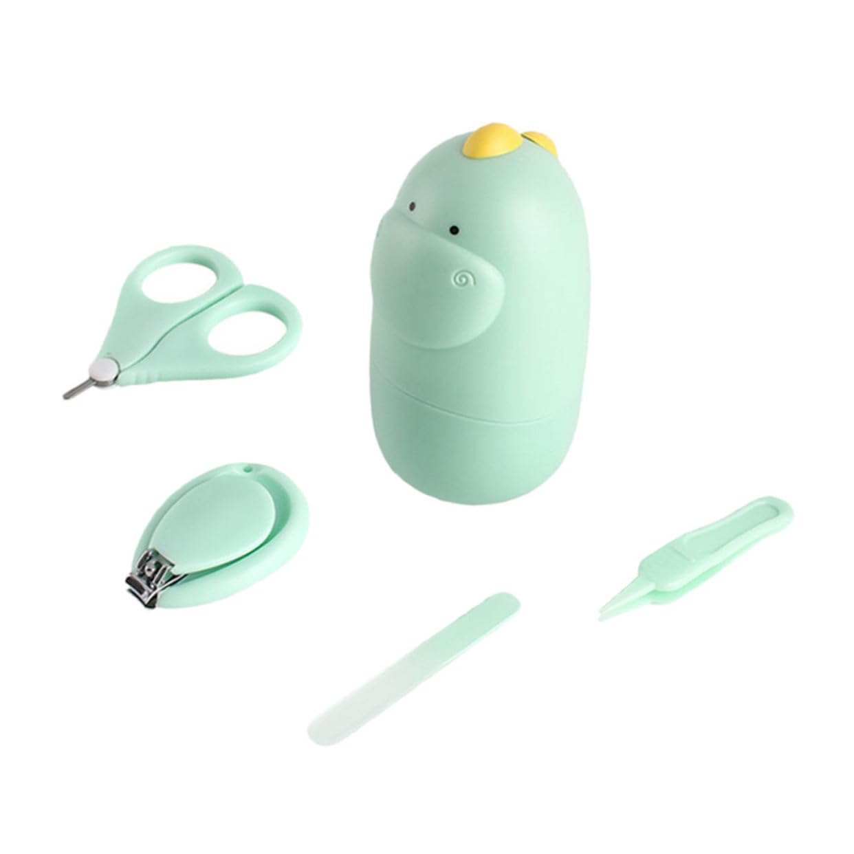 Milisten Infant Nail Clippers Set Scissors Tweezers Nail Care Tool Random Color