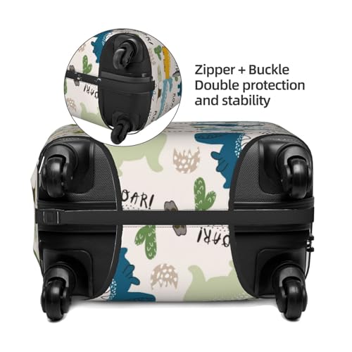 VOSERY Travel Luggage Cover - Childish Dinosaur Washable Suitcase Covers Protector Fits 18-32 Inch Luggage2