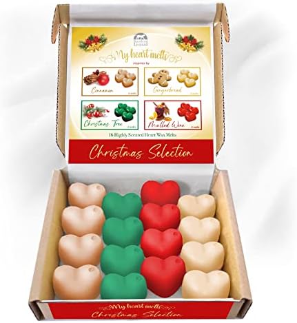 Lavender Wax Melts: 16 pcs x 5g Long Lasting Heart Shaped Lavender Candle Melts | Plastic Free | Cruelty Free | Vegan | Pet Friendly | Handmade in UK, Candle Alternative