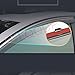 LQQDP 4pcs Smoke Tint with Chrome Trim Outside Mount Tape On/Clip On Style PVC Sun Rain Guard Vent Window Visors Compatible with for 14-20 X-Trail/Rogue