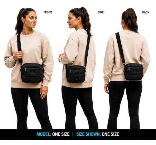 Image of Reebok Womens Crossbody Bags - Lightweight Sling Cell Phone Purse, Quilted Small Crossbody Bags Women