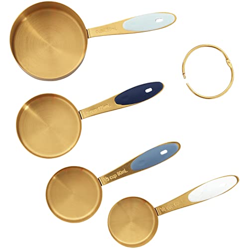 Juego de Vasos Medidores Wilton Navy & Gold, 4 Pzs miniatura 2