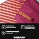 HEAD Active Stripes - Mikrofaser Handtuch mit Gummizug, Mikrofaser Handtuch Set Flauschiges und Leichtes, Schnell Trocknendes Fitness Handtuch, Saugfähiges Badetuch, Platzsparende Reisehandtücher