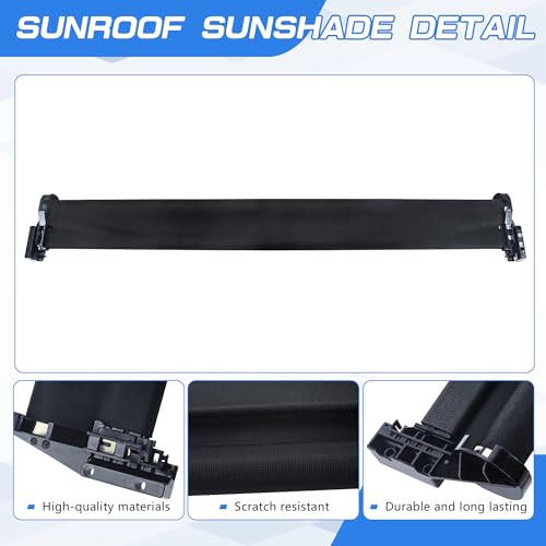 Image of Sunshade Cover Sunroof Compatible with BMW | X1 F45 F46 F48 2016-2018,Replace # 54107391796 54107391797 54107391798 Black