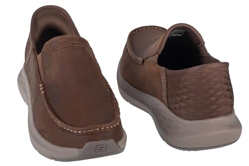 Image of Skechers Men's Moc Toe Leather Slip-ins Parson - Oswin Loafer