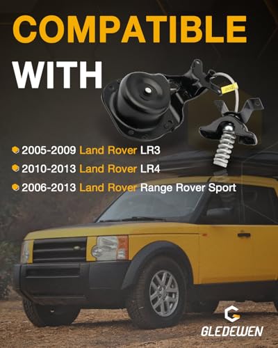 Image of Gledewen Spare Tire Carrier(Upgrade), Compatible with Land Rover 2005-2009 LR3, 2010-2013 LR4, 2006-2013 Range Rover Sport, Spare Tire Mount Under Frame, Spare Wheel Towing Winch, Replaces#LR039486