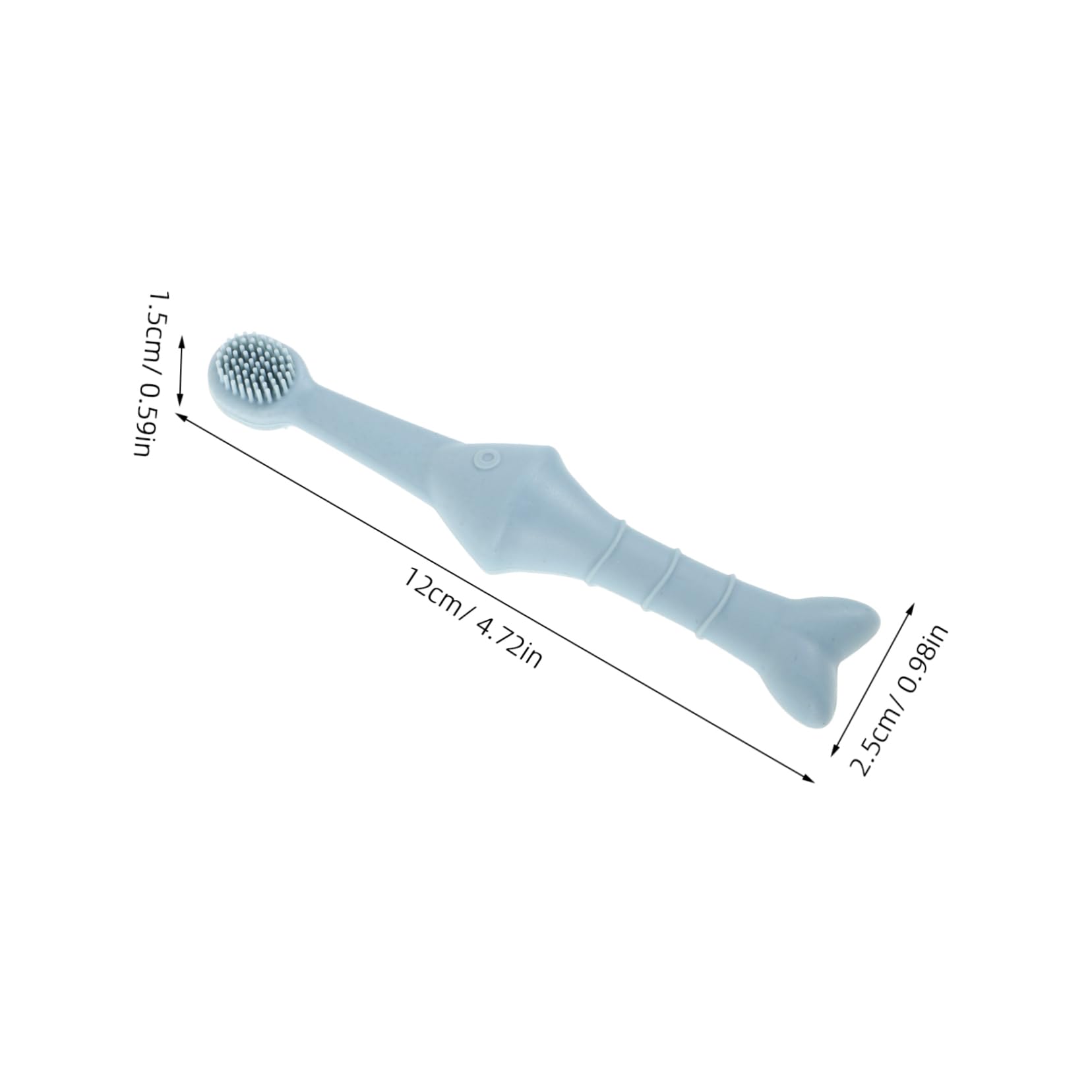 BESPORTBLE Pet Toothbrush Kit 2pcs Reusable Dog Cat Soft Silicone Toothbrush Non Design for Thorough Pet Teeth Cleaning Safe for Puppies and Kittens