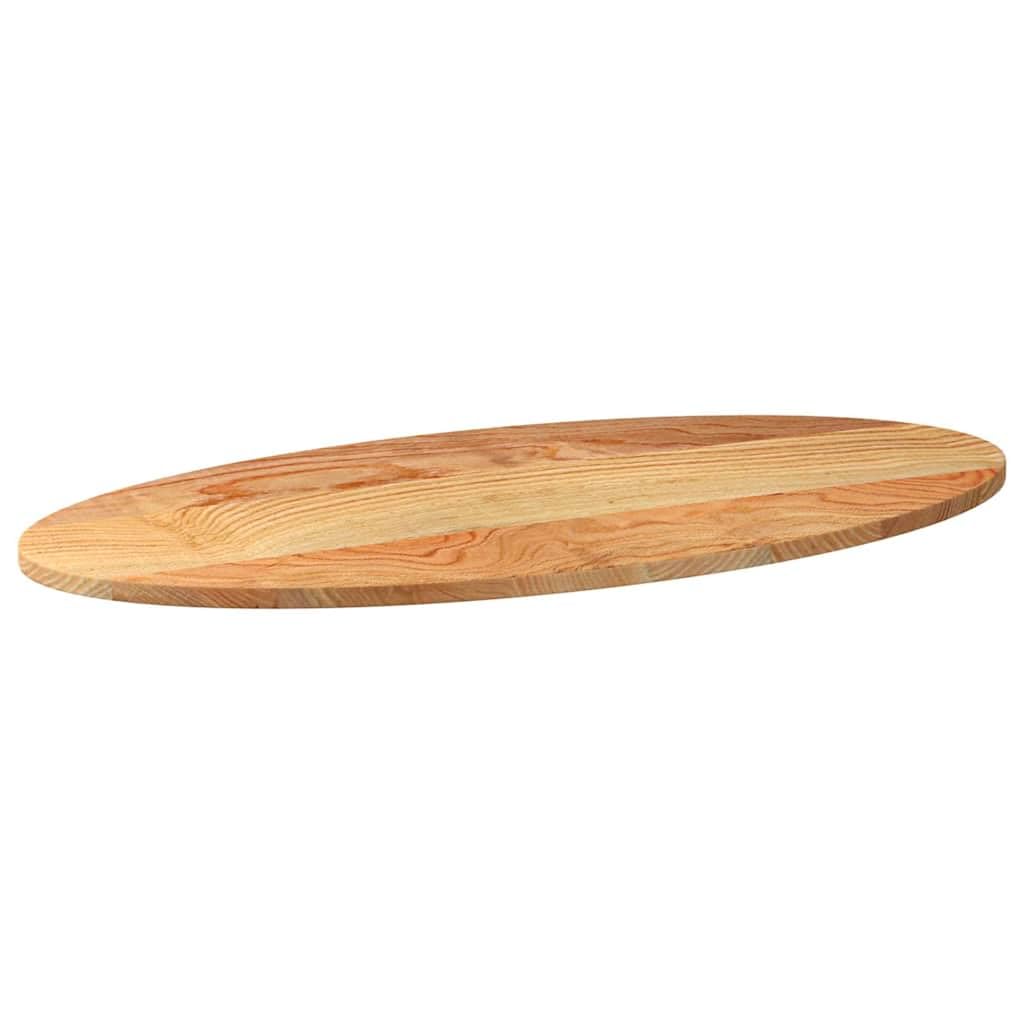 vidaXL Dessus de Table 100x50x2 cm Bois de chêne Massif Ovale
