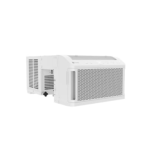 GE Profile ClearView Window Air Conditioner Unit, 8,300 BTU, U-Shaped Adjustable Depth, Energy Efficient Cooling up to 350 sq ft., Ultra Quiet, SMART Home Capable, Includes Remote, White