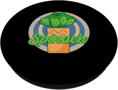 Miniatura 2 de Amazing Spinach Nutrition Design Vegan Power Spinach PopSockets Swappable PopGrip
