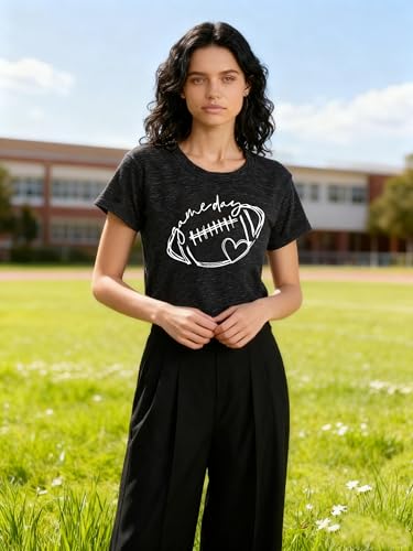 Image of Football Shirts for Women Game Day T Shirts Football Outfits