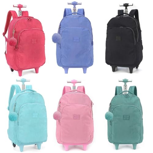 Mochila com Rodinhas Turquesa Up4You - Luxcel 2023