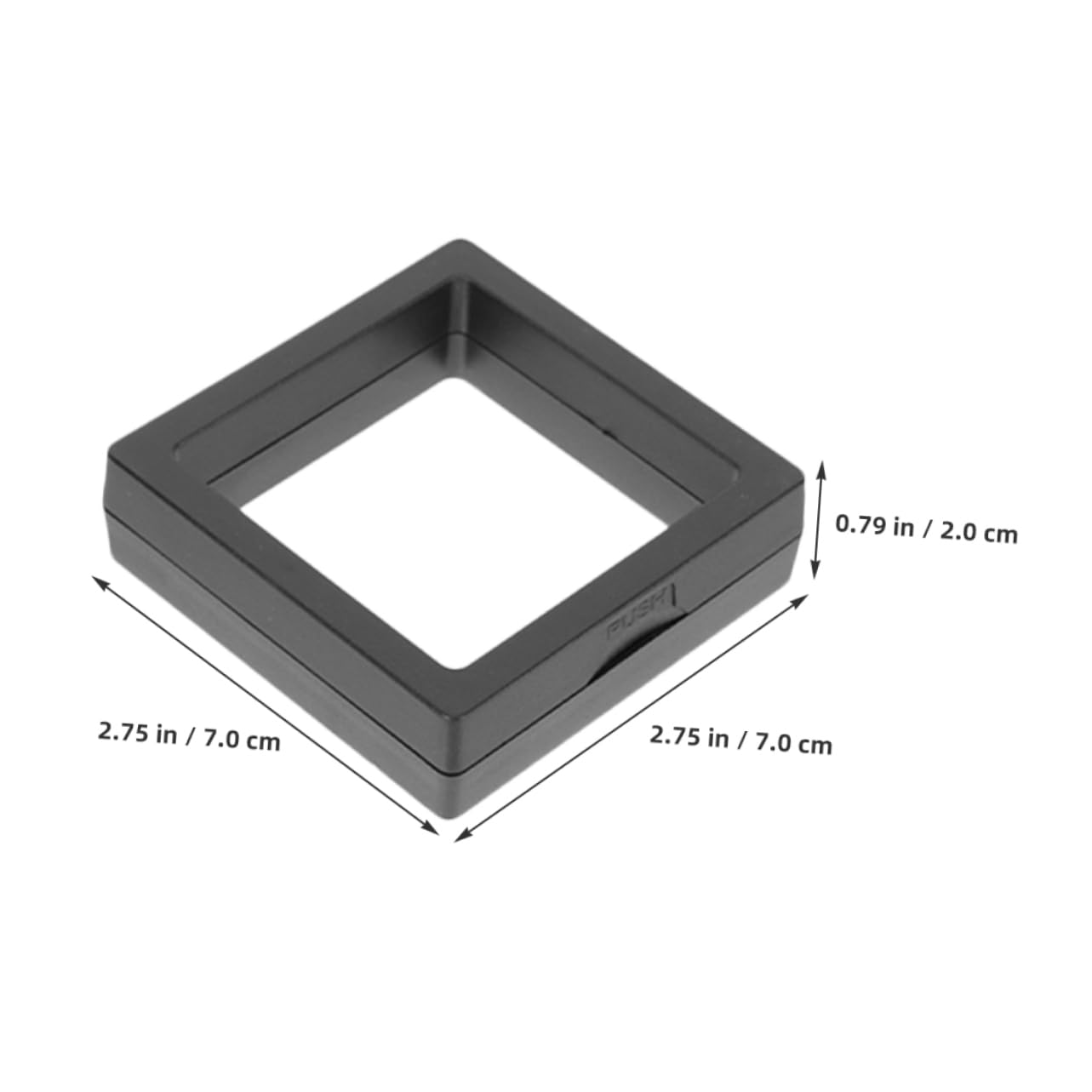 NOLITOY 10pcs Display Frame 3D Floating Display Case Jewelry Specimen Holder Medal Clear Floating Frame Case Box