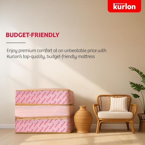 Image of Kurlon Aaram Mattress | Tri-Fold Mattress | Travel Mattress | Medium-Firm Support | Rubberized Natural Coir | Compact & Easy Storage | Double Size | 72x48x4 | 3 Yrs Warranty