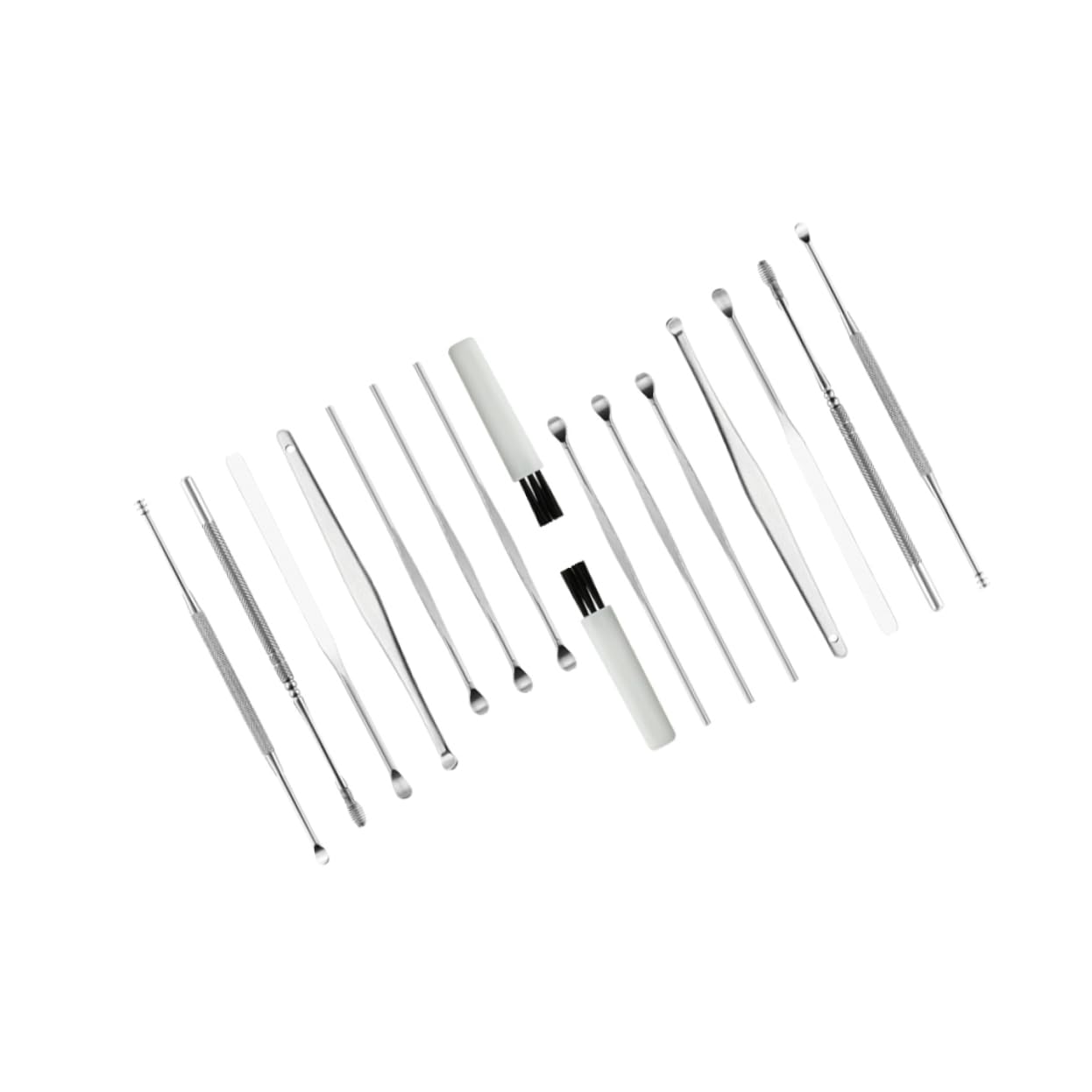 FRCOLOR 8pcs Ear Cleaning Set: Tweezer Set Blackhead Extractor and Stainless Steel Ear SPO