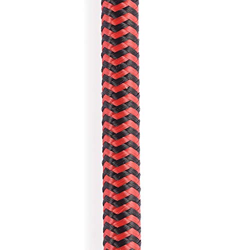 Image of D'Addario Accessories Braided Instrument Cable, 15' - Red