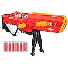 Thunderhawk Nerf AccuStrike Mega Toy Blaster - Longest Nerf Blaster - 10 Official AccuStrike Nerf Mega Darts, 10-Dart Clip, Bipod