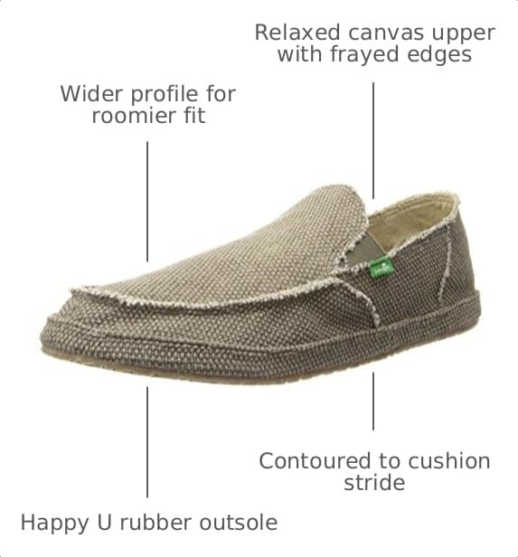Image of Sanuk Mens Rounder Loafer | Mens Shoes | Slip On Shoes for Men | Men's Slip-on Loafers | Comfort Footbed
