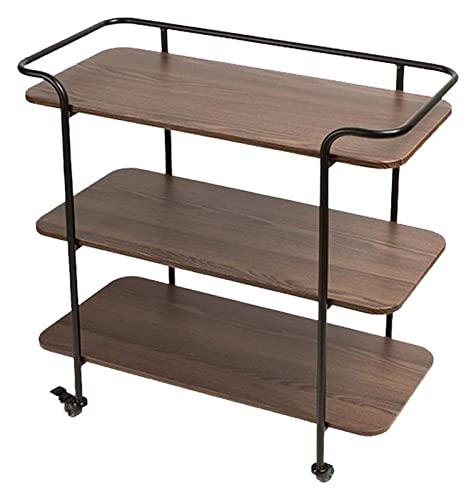 Rollbarer Küchenwagen mit 3 Ebenen, vielseitiger Getränkeschrank mit...