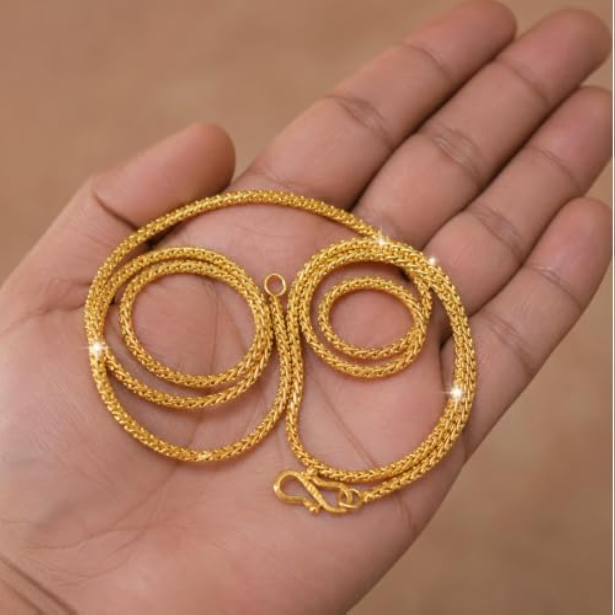 Brass Chain Gold Plated for Men and Women