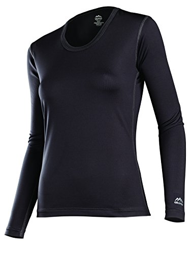 ColdPruf Women's Premium Performance Single Layer Long Sleeve Crew Neck Top, Black, S 49ASMBK