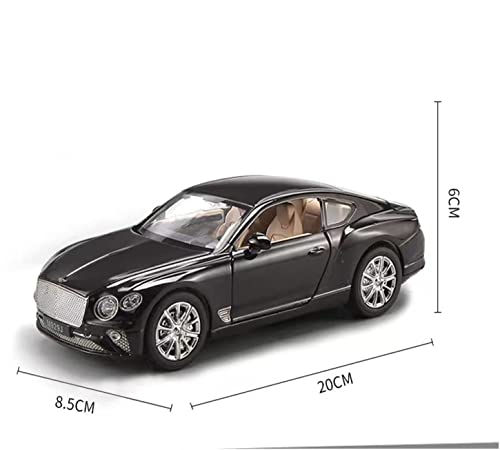 Image of Compatible for 1 /24 Bentley Continental GT Model Car Alloy Diecast Toy Car Collectible Pull Back Toy Vehicles with Sound and Light Door Can Be Opened for Girls Boys Gift-White