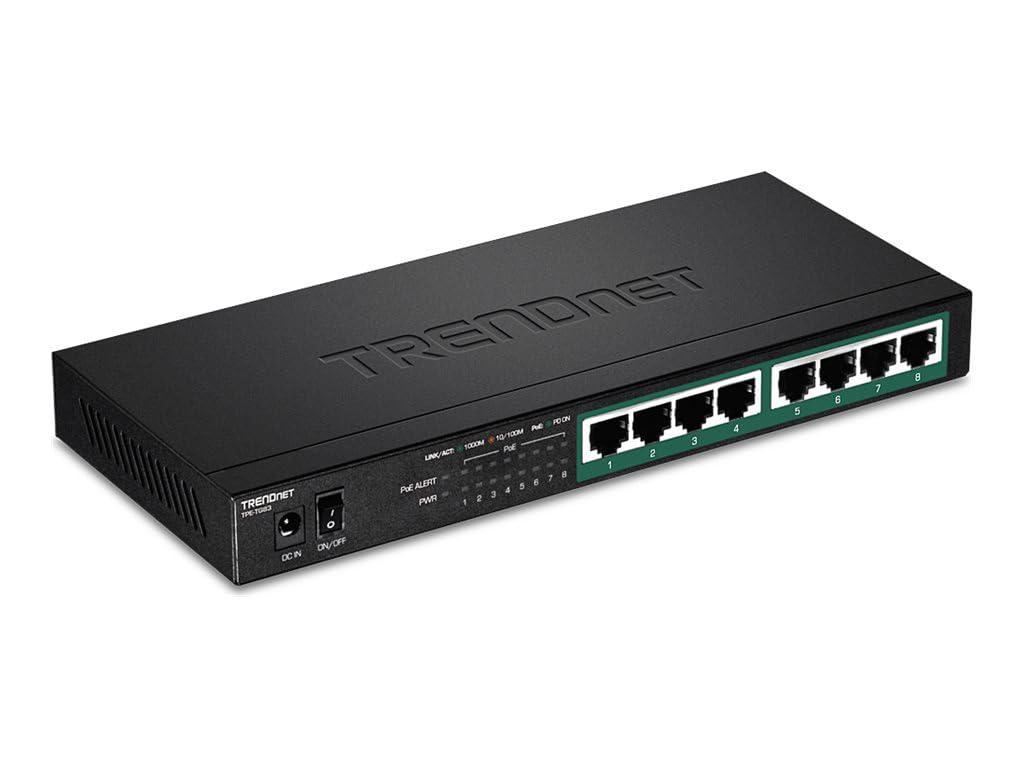 Switch TRENDnet TPE-TG83 8 Puertos/ RJ-45 Gigabit 10/100/1000 PoE