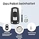 3-Knopf Schlüsselgehäuse Ersatzschlüssel mit VL2020 Batterie für BMW E87 E81 E90 E71 E53 E60 E61 E64 E84 E89 E92 Serie 1 2 3 5 6 X1 X5 BMW schlüssel (VL2020 90Grad )