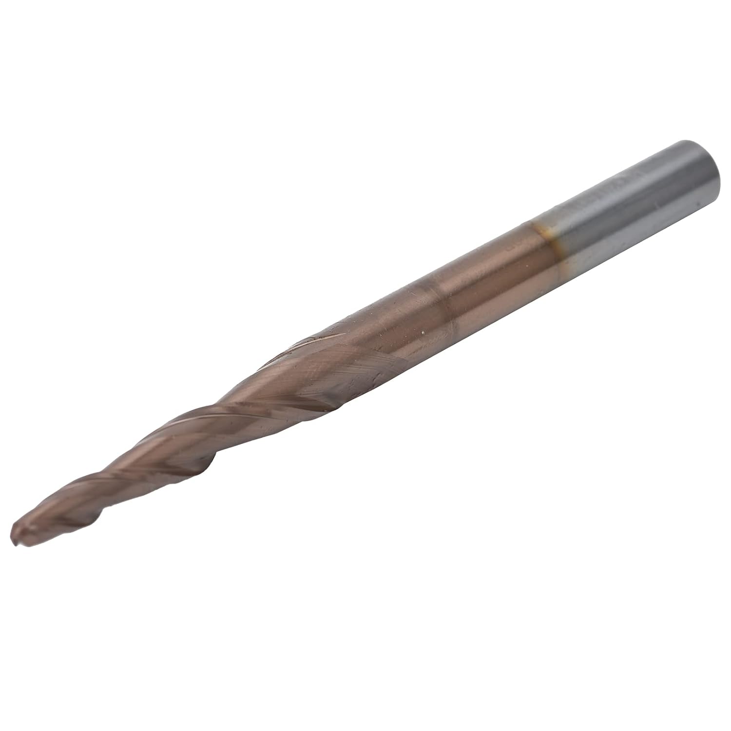 Sturdy Bright Tapered Nose End Mills, Antique Brass, Excellent Chip Removal Effect, (R1.5*47*D8*85mm)