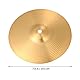 Healily Hi-Hat Becken Hi Hat Paar Trommeln Teil Musikinstrument Zubehör, Messing, goldfarben, 20 cm