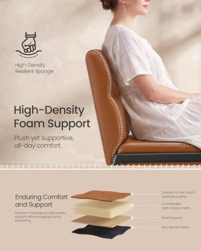 Image of VASAGLE Dining Chairs Set of 4, Upholstered Kitchen Chairs