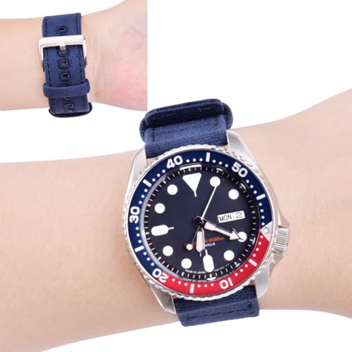 Image of Ritche Christmas Gift Canvas Vintage Quick Release Watch Band 18mm 20mm 22mm 24mm Replacement Watch Straps for Men Women, White Elephant Gifts, Stocking Stuffers for Men, Father's Day gifts