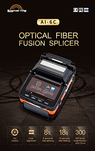MTW Signal Fire New Model AI-6C Optical Fiber Fusion Splicer Kit Signalfire FTTH Splicing Machine Tool