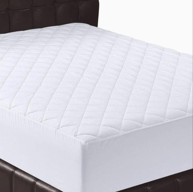 Prime Linens Quilted Fitted Mattress Protector Bedding Mattress Cover Topper Protection Ex...