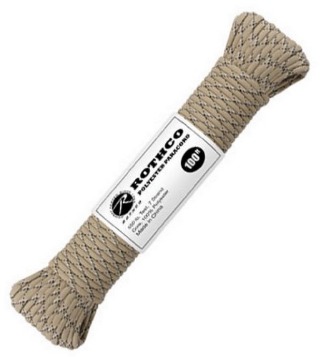 Rothco Polyester Paracord - 100 Ft/Desert Camo