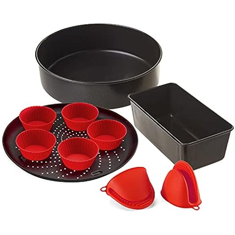 Baking Set for Ninja Foodi 6.5 Qt, 8 Qt, Ninja Foodi Pressure Cooker + Air Fryer Deluxe Bake Kit, Dishwasher Safe Air Fryer Accessories Set Cover