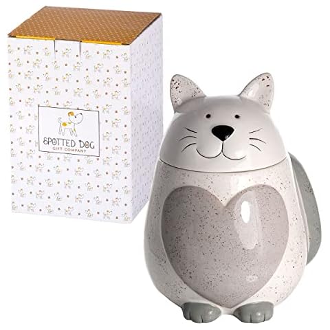 SPOTTED DOG GIFT COMPANY - Tarro de cerámica con tapa de gato Cover