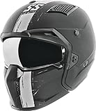 Speed and Strength SS2400 Tough As Nails Helmet, Black/White, XL