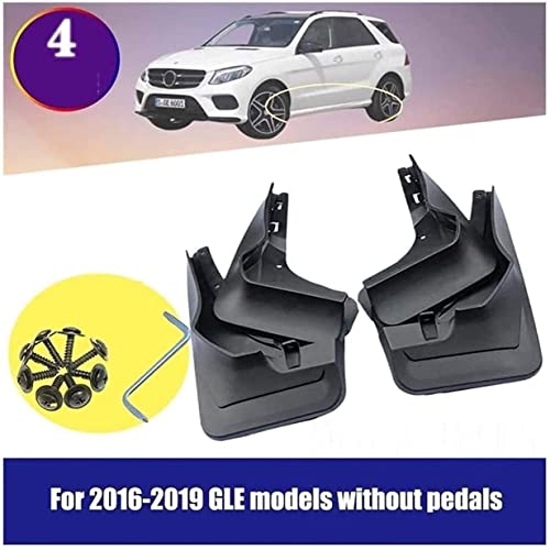 JIWENNB 4 Guardabarros para Mercedes-Benz GLE Modelos sin Pedales 2016-2019, Guardabarros de Coche Cover