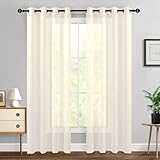 NANWEI Cortinas Translucidas Equilibrar Privacidad y Luz, Cortinas Transparentes para Recamara y Sala Ligero Vertical con...