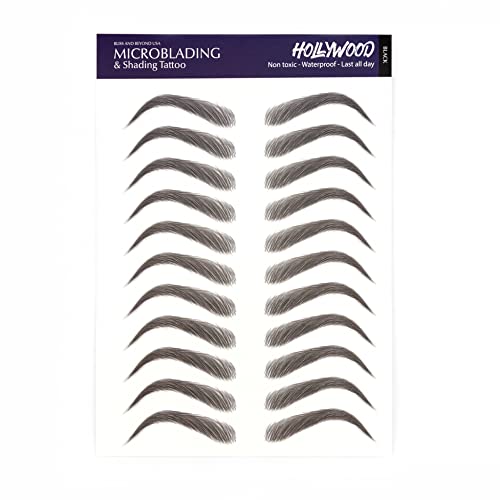 Microblading & Shading Tattoo | A combination of hair stoke and powdered brows | Bliss and Beyond USA | Non-toxic | Vegan friendly (Hollywood, Black)