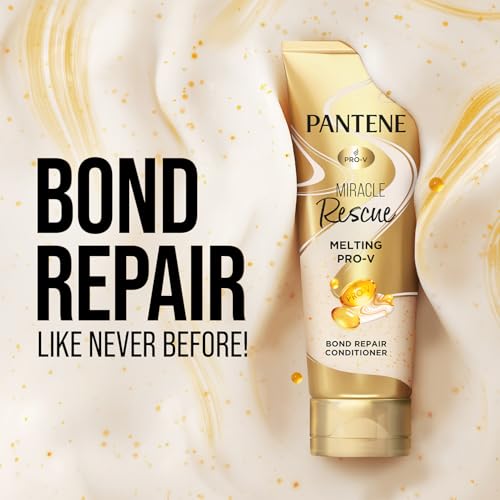 Image of Pantene Bond Repair Conditioner for all 180 millilitre, with 5000 Melting Pro-Vitamin B5 Pearls, Reverses up to 3 years of hair damage, Helps rebuild broken hair bonds at molecular level