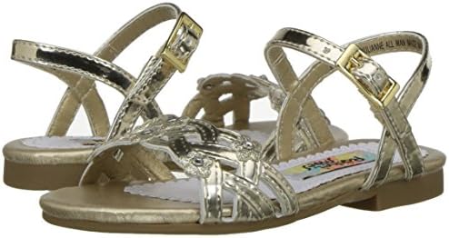 Rachel Shoes Girl's Lil Julianne Flat, Gold/Metallic, 5 M US Toddler Review | Image 6