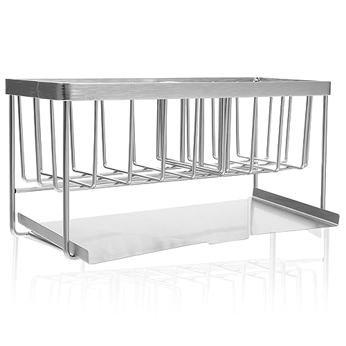 iplusmile Soporte De Esponja De Cocina Multifuncional con Drenaje Organizador De Fregadero y Estante De Almacenamiento para Utensilios De Cocina De Esponja De Escritorio