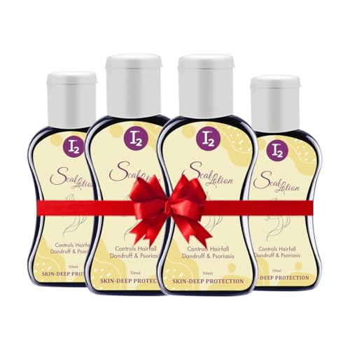 I2cure Hair Growth lotion for Dry Itchy & Flaky Scalp & Skin Minimizes Skin Irritation Soothes | Relief From Scalp Itchiness | Hair Root Nutrients & Hair Growth For Men & Women 50ml (Pack of 4)